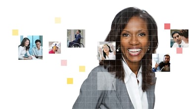 women smiling