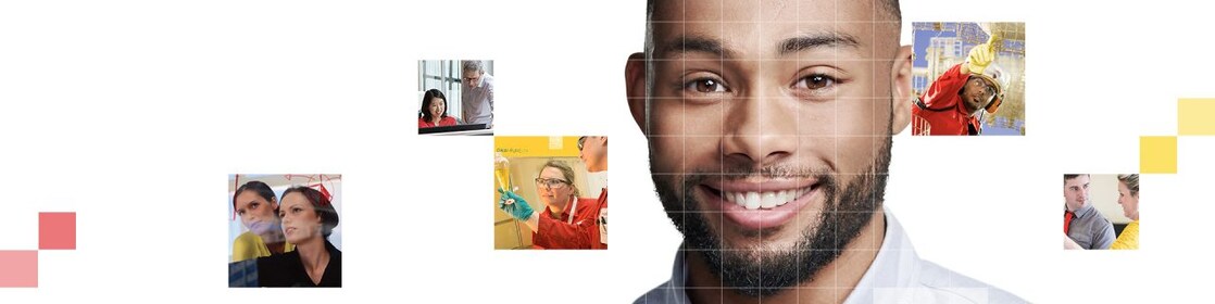 African American male with beard, with a mosaic of images surrounding him.