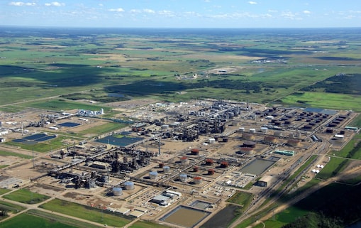 صورة جوية لمشروع Quest لاحتجاز وتخزين ثاني أكسيد الكربون في كندا