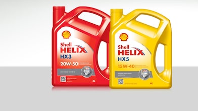 مجموعة زيوت محركات شل Helix المعدنية