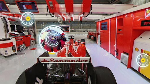 لقطة من موقع الكشف عن فريق فيراري