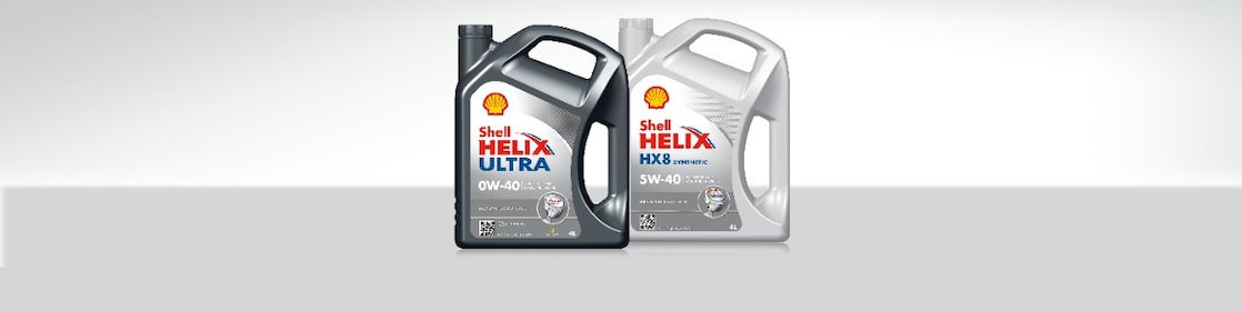 مجموعة زيوت محركات شل Helix الاصطناعية بالكامل