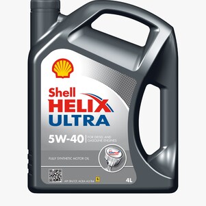 لقطة لعبوة زيت شل Helix Ultra 5W-40