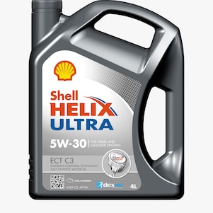 لقطة لعبوة زيت شل Helix Ultra C3 5W-30