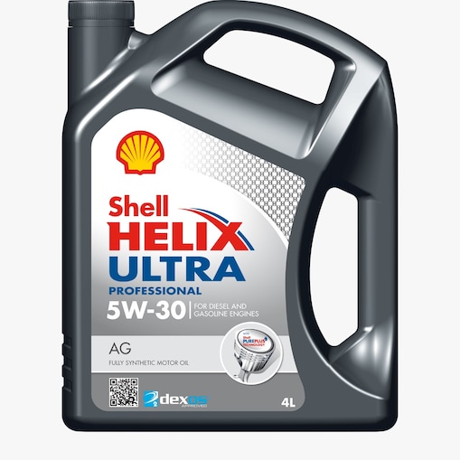 لقطة لعبوة زيت شل Helix Ultra Professional AG 5W-30