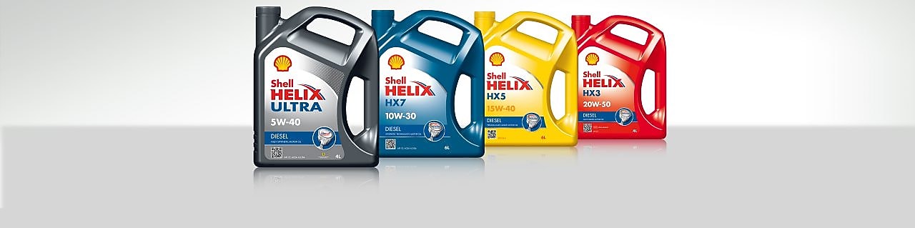 مجموعة زيوت محركات شل Helix ديزل