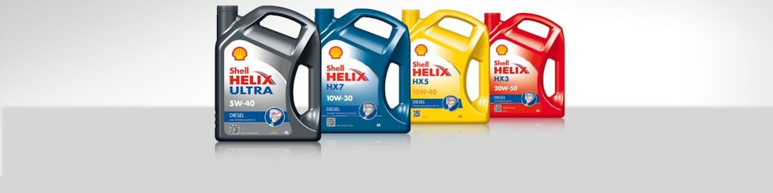مجموعة زيوت محركات شل Helix ديزل