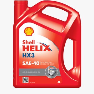 صورة مقربة لعبوة زيت شل Helix HX3 SAE-40