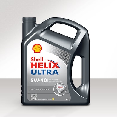 لقطة مقربة لعبوة زيت Helix Ultra