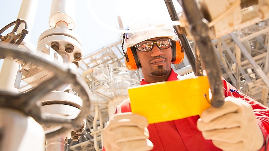 Employee at GTL plant