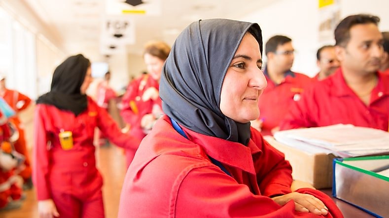 Shell employee smiling