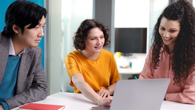 colleagues working together