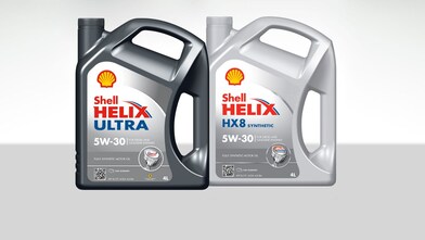 Shell Helix Fully Synthetic Motor Oils range