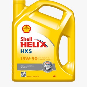 Packshot of Shell Helix HX5 15W-50